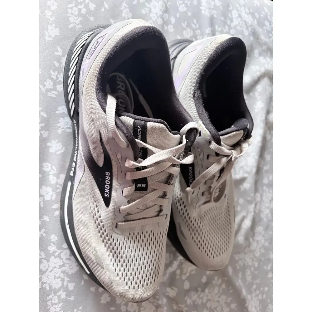 Brooks Adrenaline GTS 23 Women’s Running Shoes Gray Purple Size 9.5 B Medium